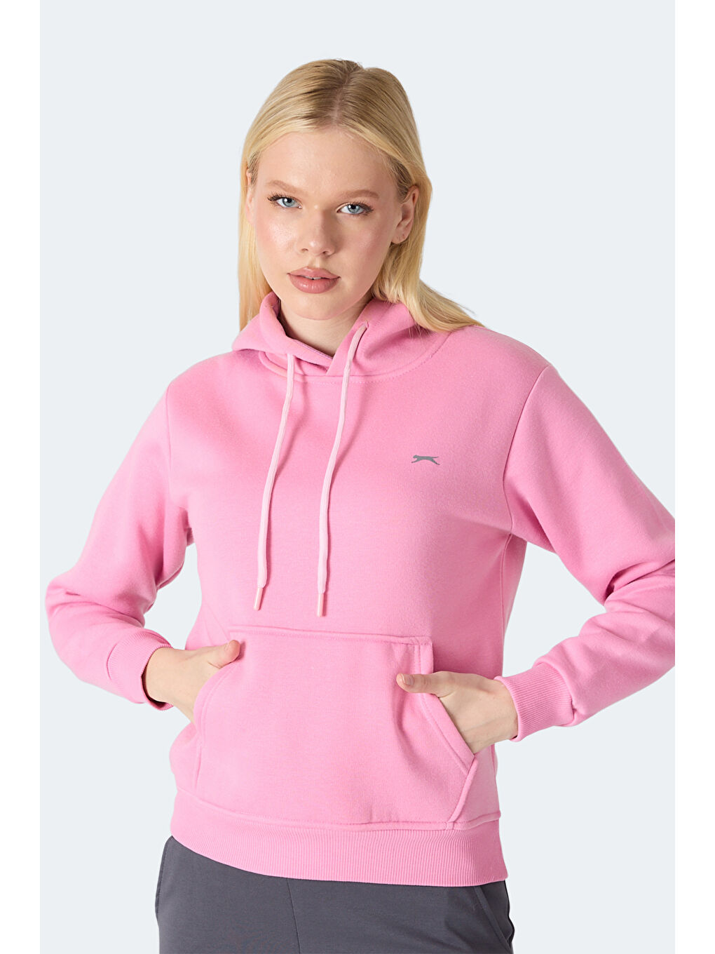 MISTY I Kadın Kapüşonlu Pembe Sweatshırt-4