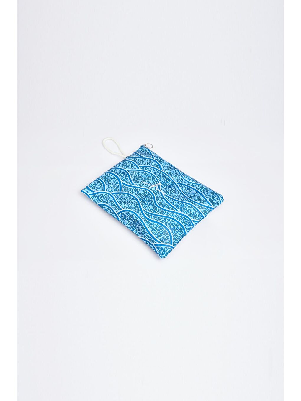 Su Koleksiyonu Tül Detaylı Elastanlı Lacivert 5 Parça Tam Tesettür Mayo Takımı 3053-6