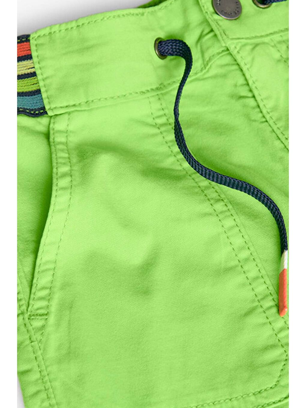 Yeşil Kare Cepli Erkek Çocuk Şort-2