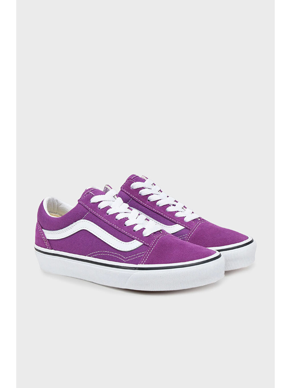 Mor Old Skool Süet Logolu Sneaker Ayakkabı VN000D6WE2T1-1