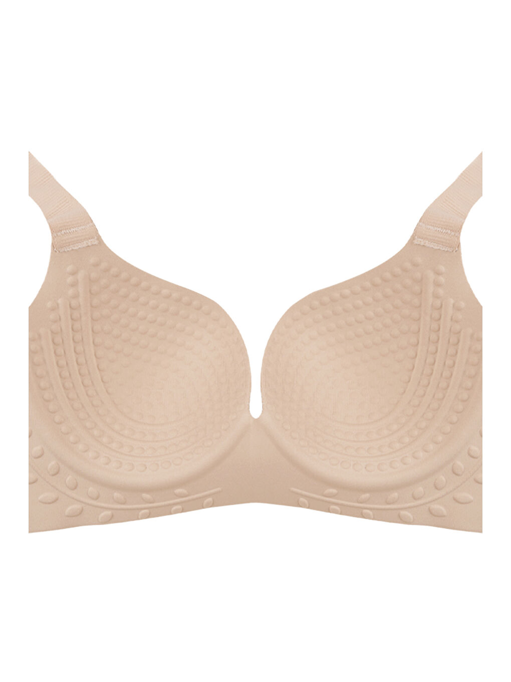 Ekru Kadın Kaplı Lazer Dikişsiz Pedli Sütyen-2
