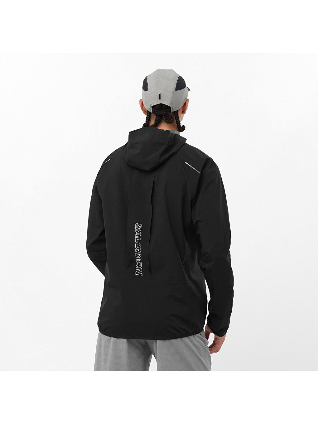 Bonatti Trail Erkek Siyah Koşu Yağmurluğu-3