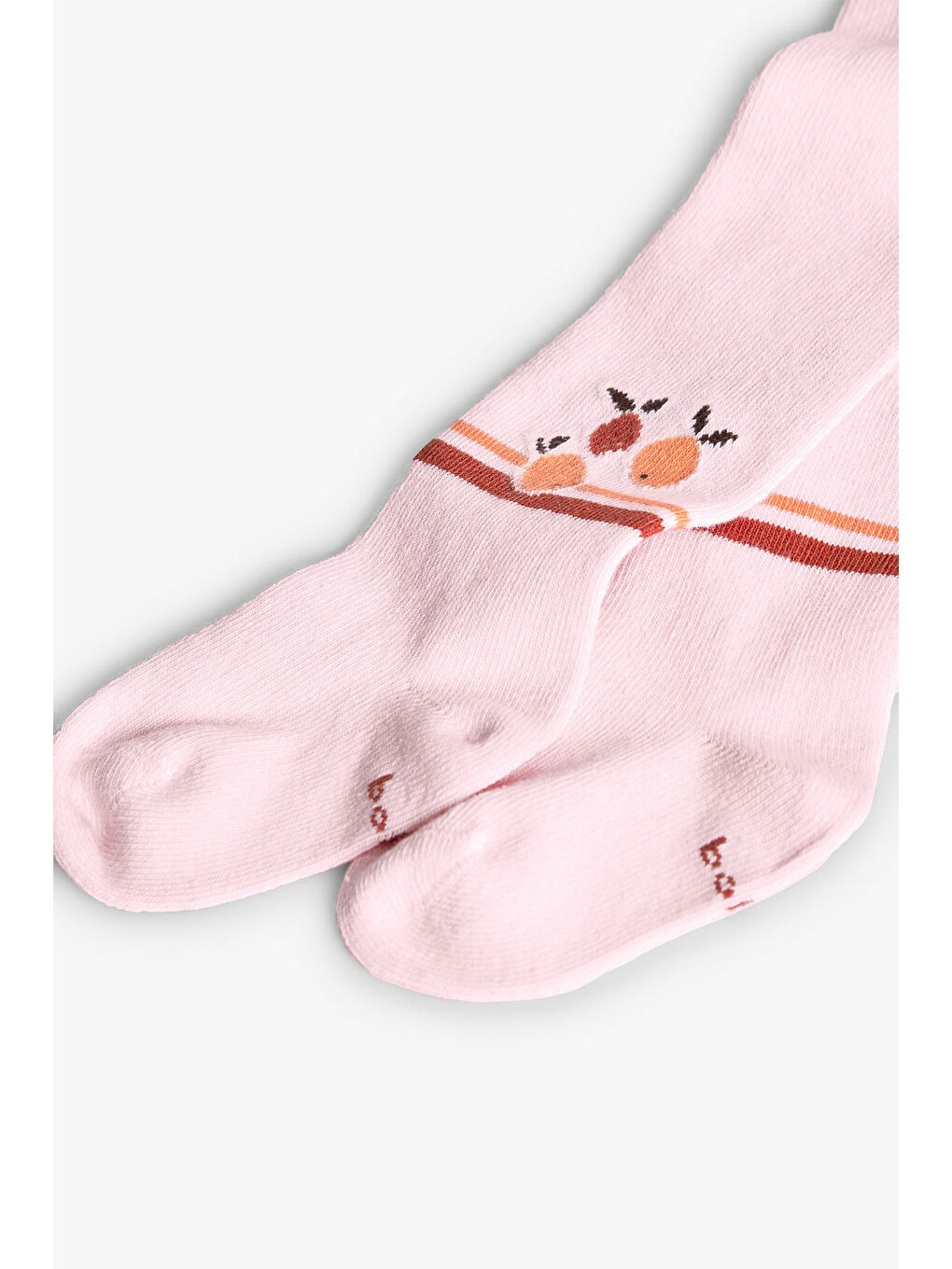 Pembe Kız Bebek Meyveler Desenli Kilotlu Çorap-1