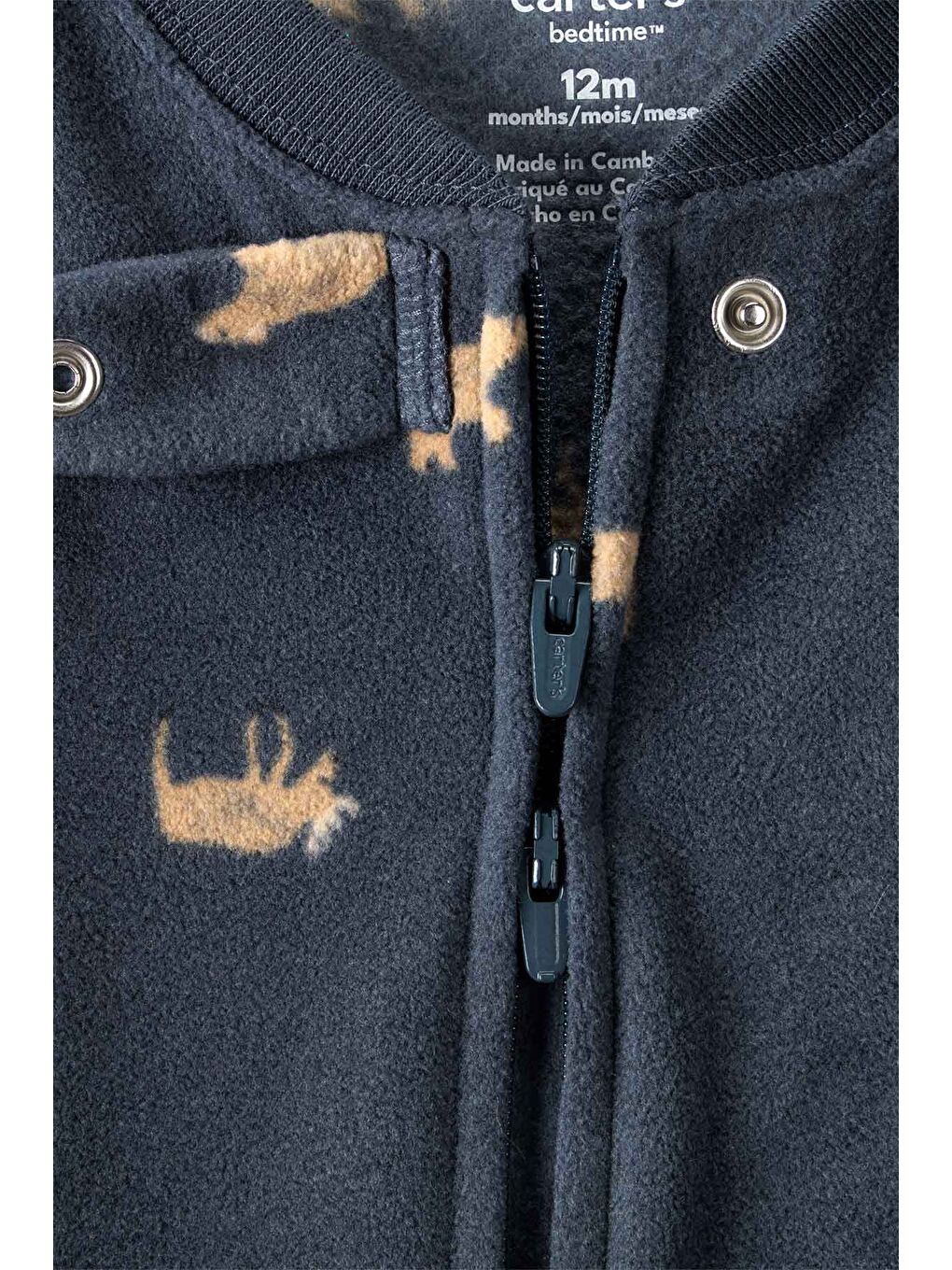 Erkek Bebek Siyah Polar Tulum-1