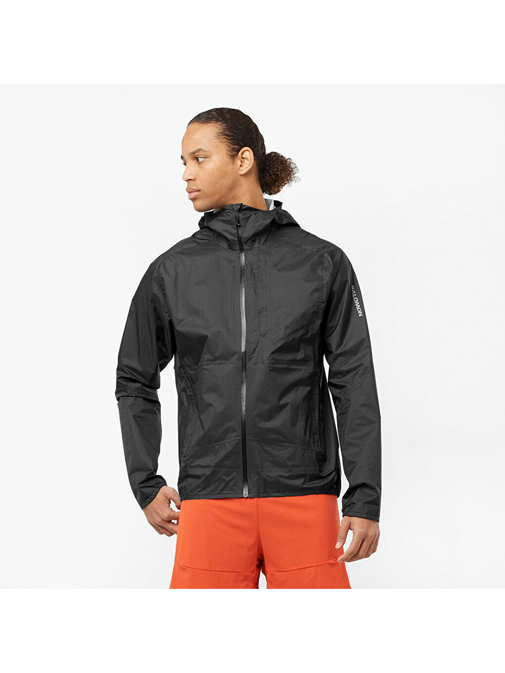 Bonatti Waterproof Erkek Siyah Koşu Yağmurluğu-1