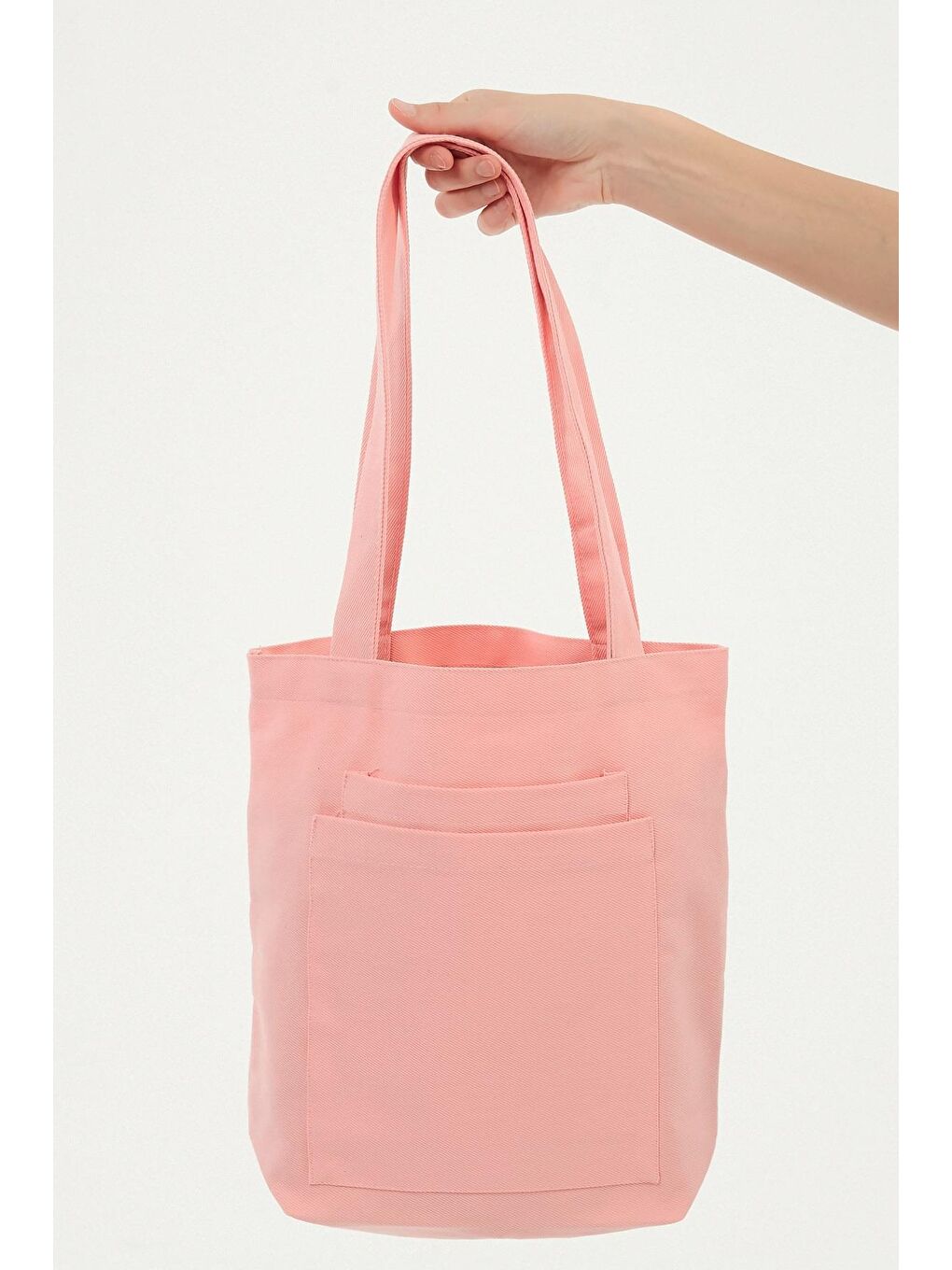 2 Cepli Pembe Gabardin Çanta-5