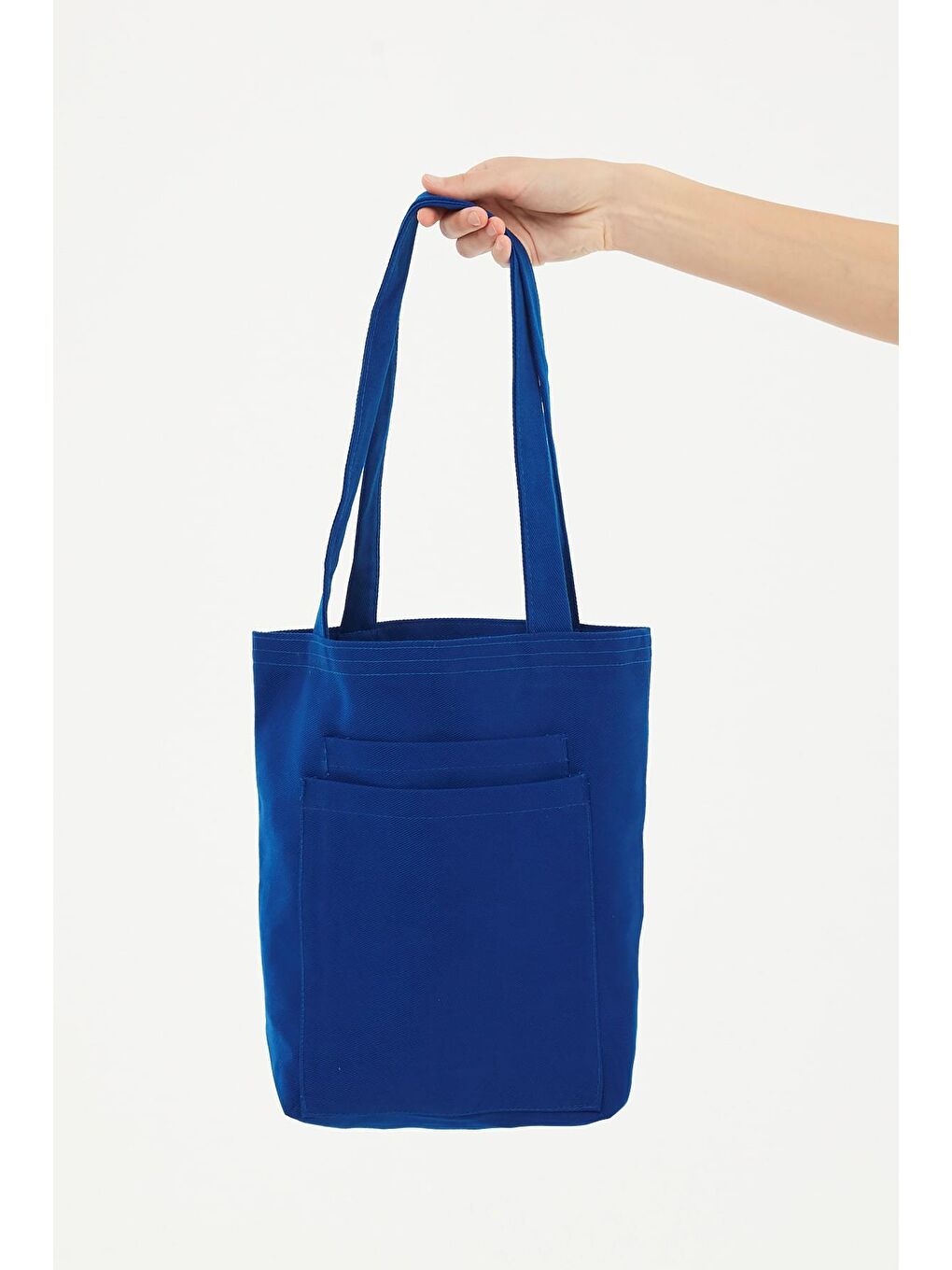 2 Cepli Saks Mavi Gabardin Çanta-5