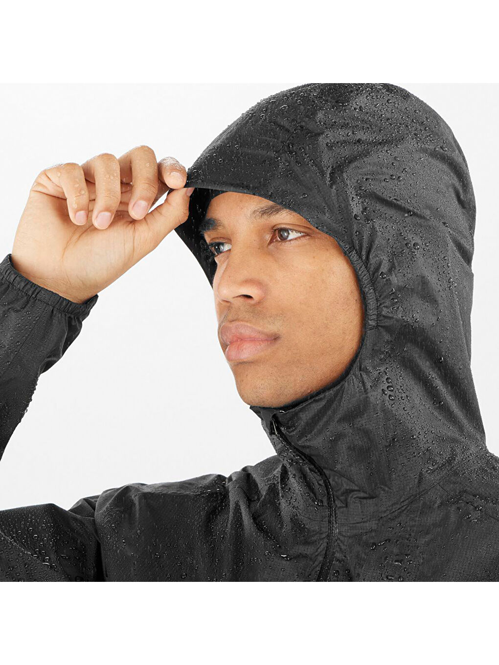 Bonatti Waterproof Erkek Siyah Koşu Yağmurluğu-4