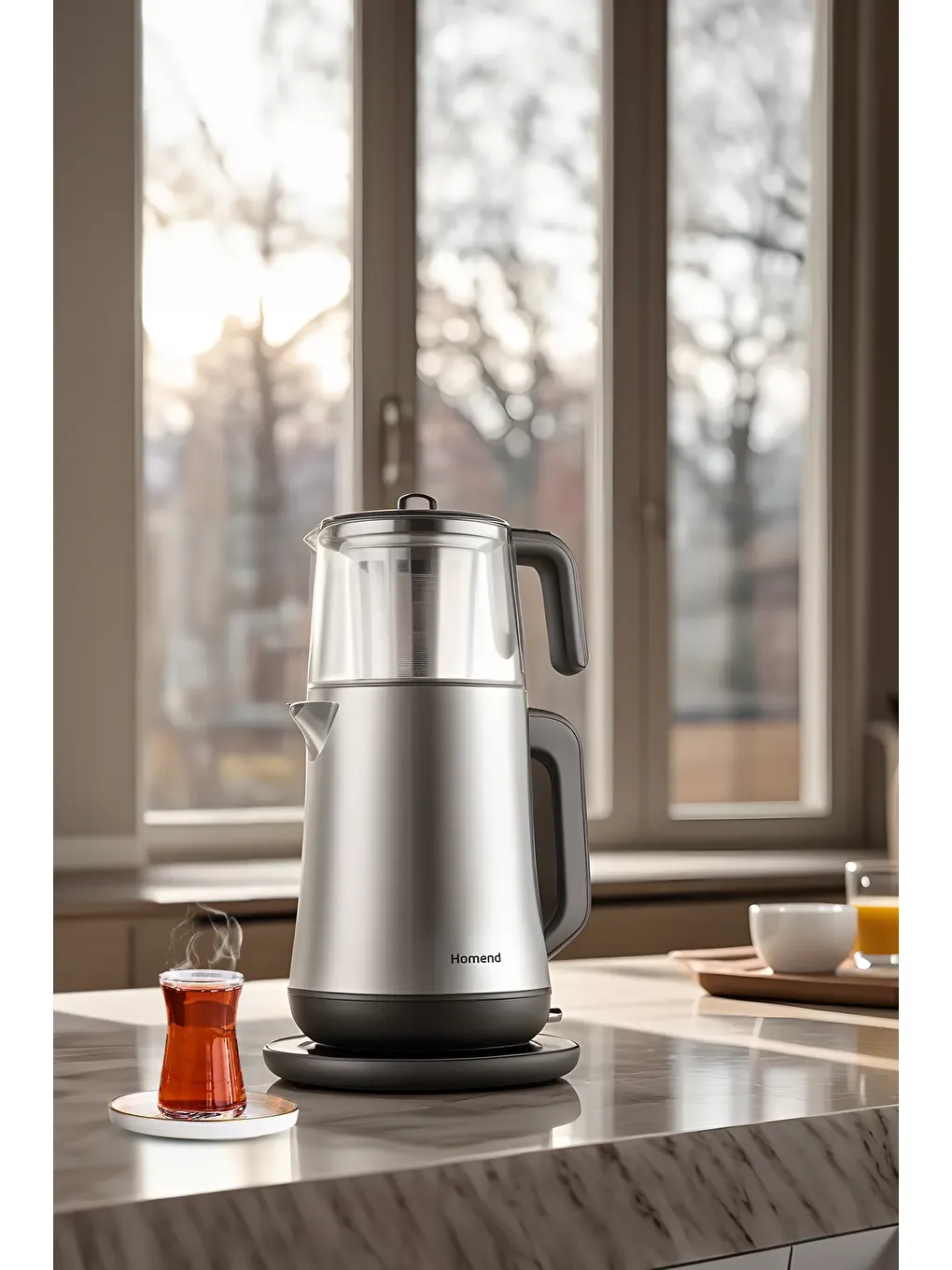 Royaltea Elegant 1777H Inox Çay Makinesi Siyah