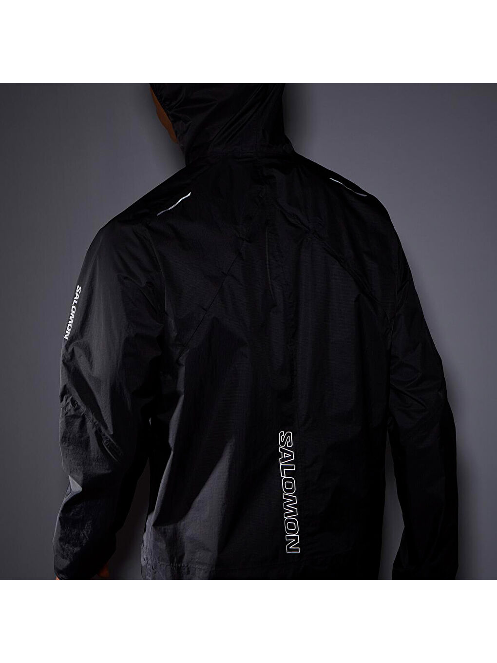 Bonatti Waterproof Erkek Siyah Koşu Yağmurluğu-5