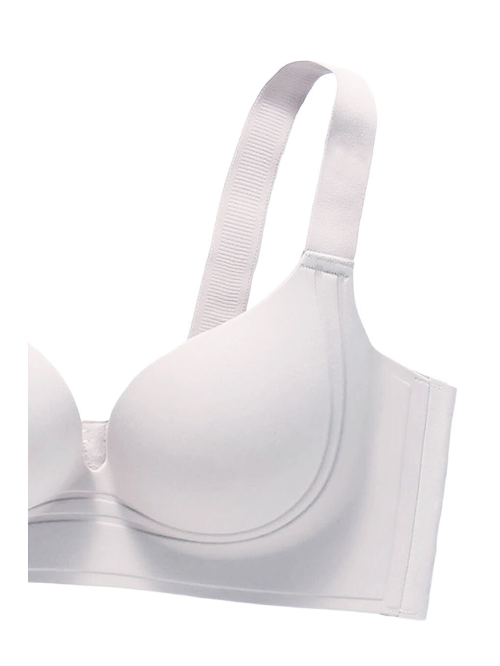 Ekru Kadın Kaplı Lazer Dikişsiz Pedli Sütyen-3