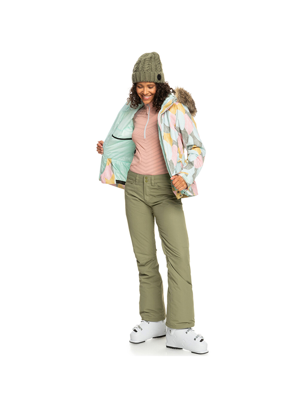 Yeşil Backyard Kadın Snowboard Pantolonu-4