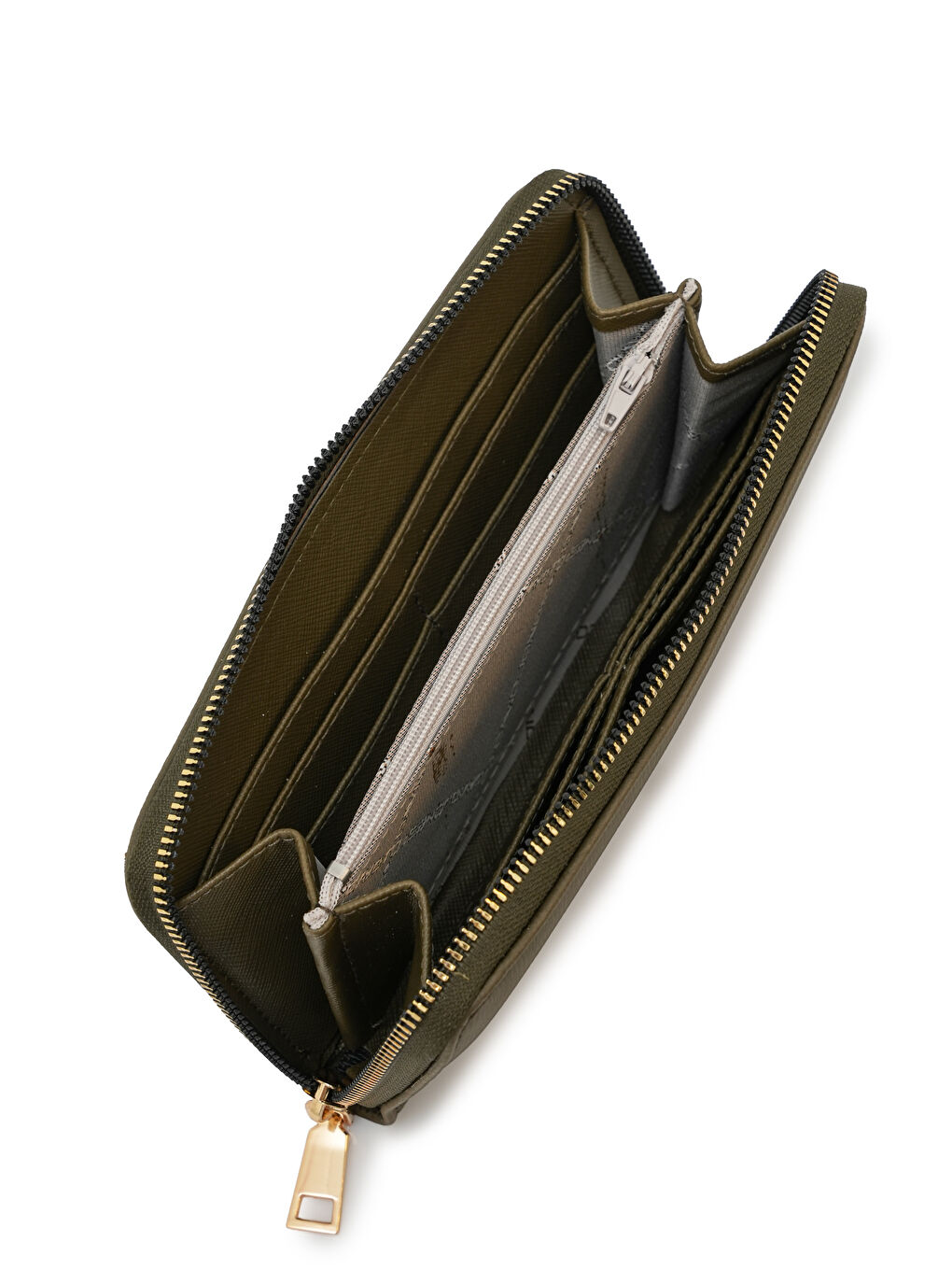 Haki Fermuar Detaylı Cüzdan CZ101-1-3