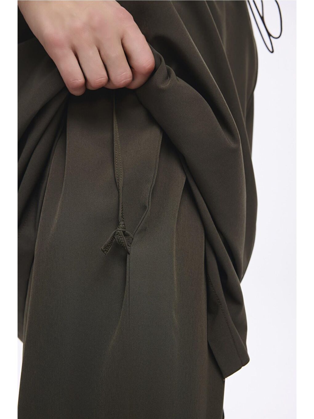 Krem Biyeli Haki 6 Parça Tam Tesettür Mayo Takımı 5013-5