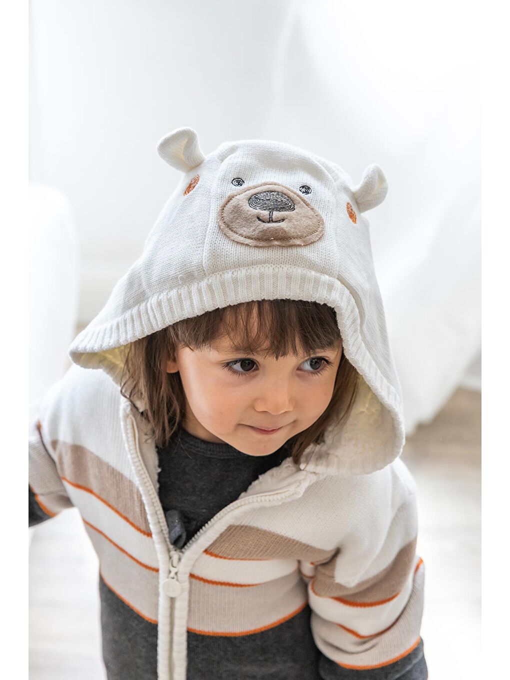 Karışık Erkek Bebek Çizgili hırka-1