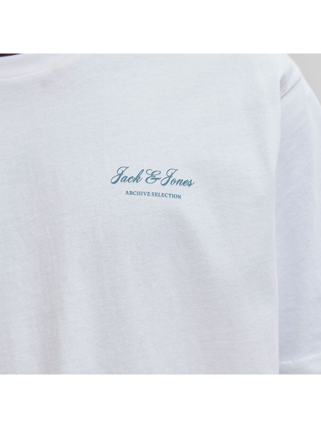 Archive Graphic Erkek Beyaz Tişört-4