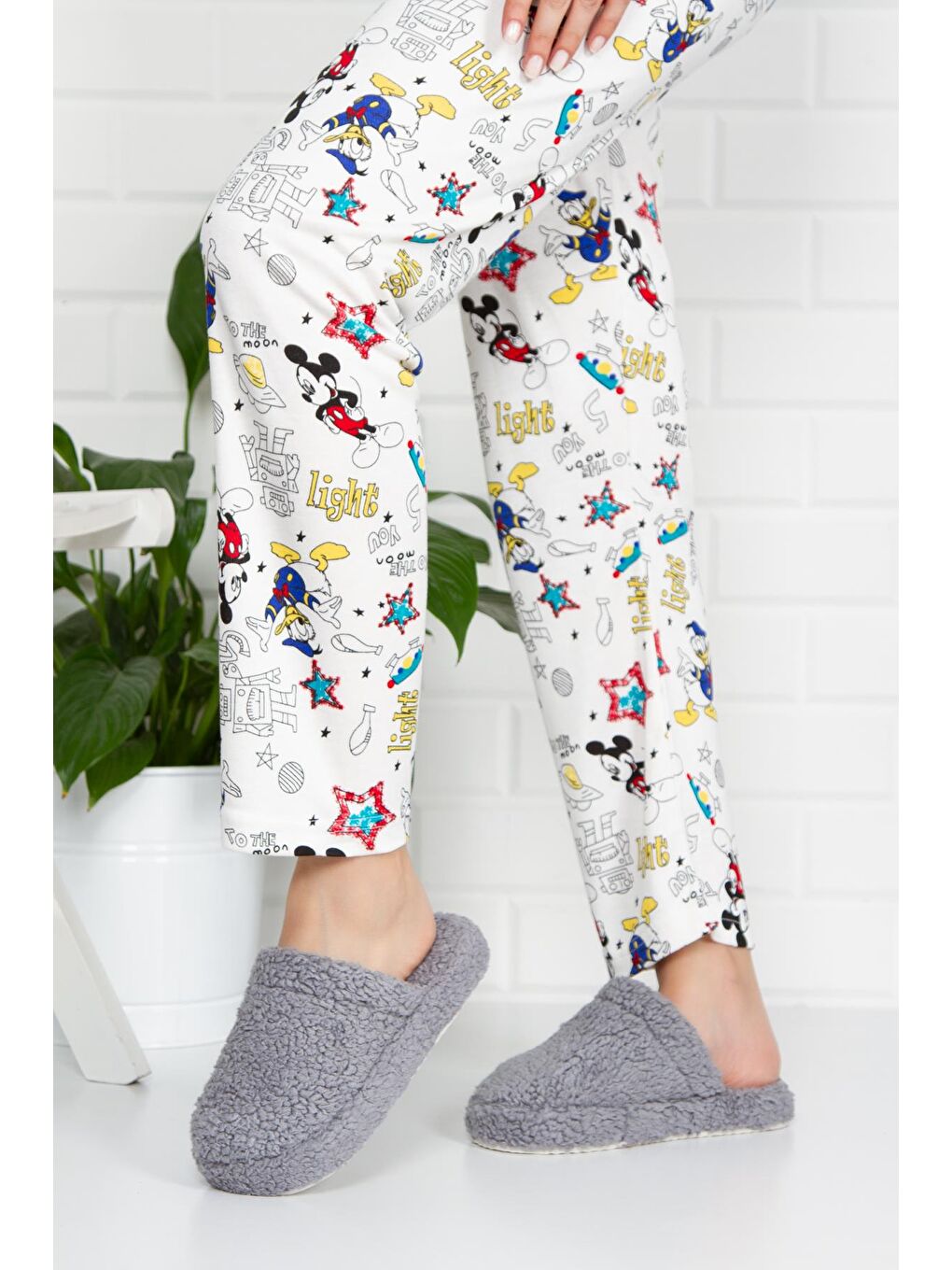 Gri Havlu Kapalı Kadın Ev Terliği Kışlık Terlik Ses Yapmaz-2