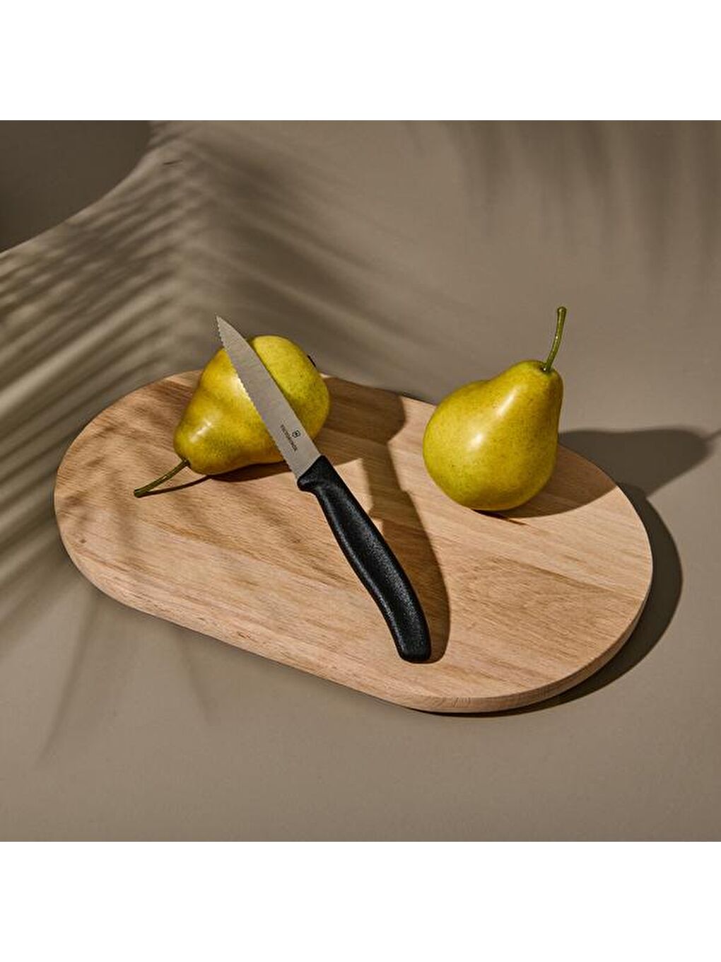 6.7733 Tırtıklı Soyma Bıçağı - Siyah - 10 cm