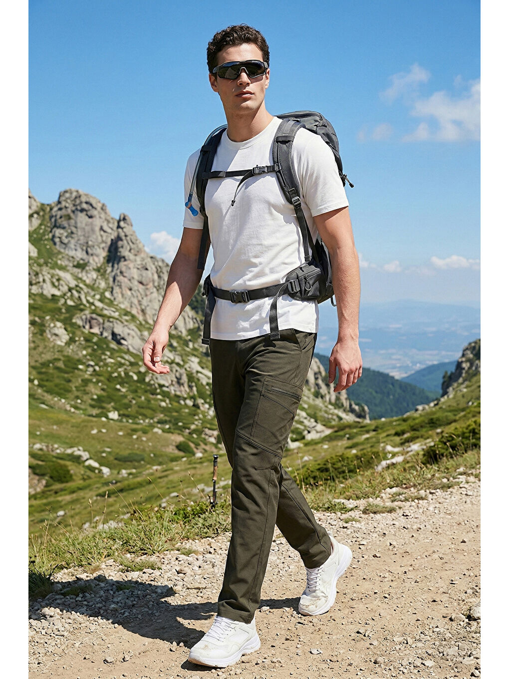 Haki Regular Fit Normal Bel Düz Paça Pantolon 693158