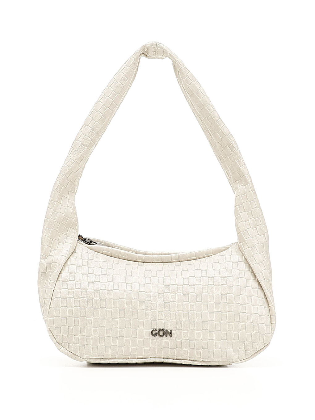 Bej Kadın BEJ-CAMEL Örgü Baskılı Omuz Çantası