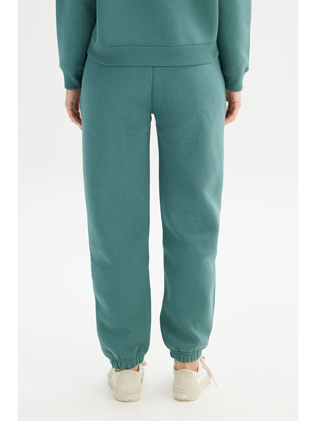 Regular Fit Normal kesim Ribanalı Paça Yeşil Jogger Sweatpant-4