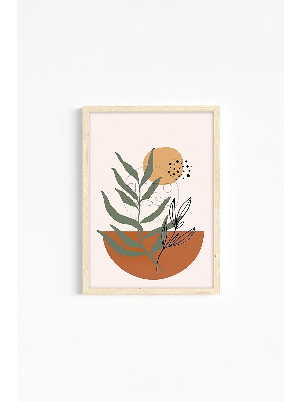 Beyaz Gerçek Ahşap Çerçeveli 3 Parça 3D Poster Tablo Seti 33x48 cm - ERSY3SET23-2