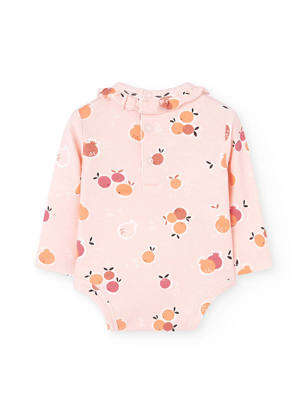 Pembe Kız Bebek Tavşan Nakışlı Elbise Set-5