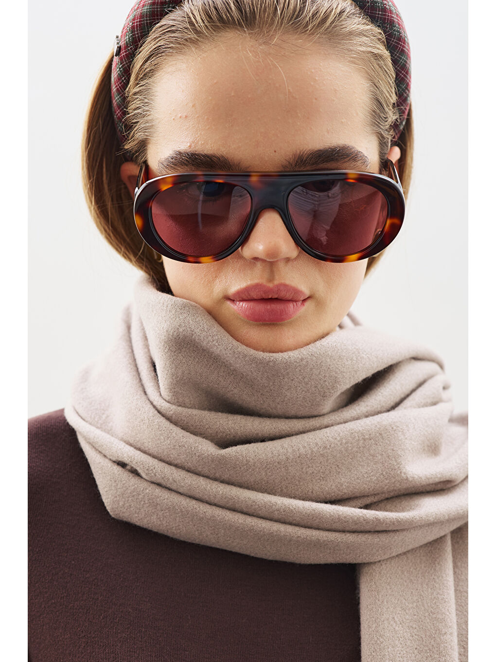 Kaşmir Dokulu Şal Bej-1