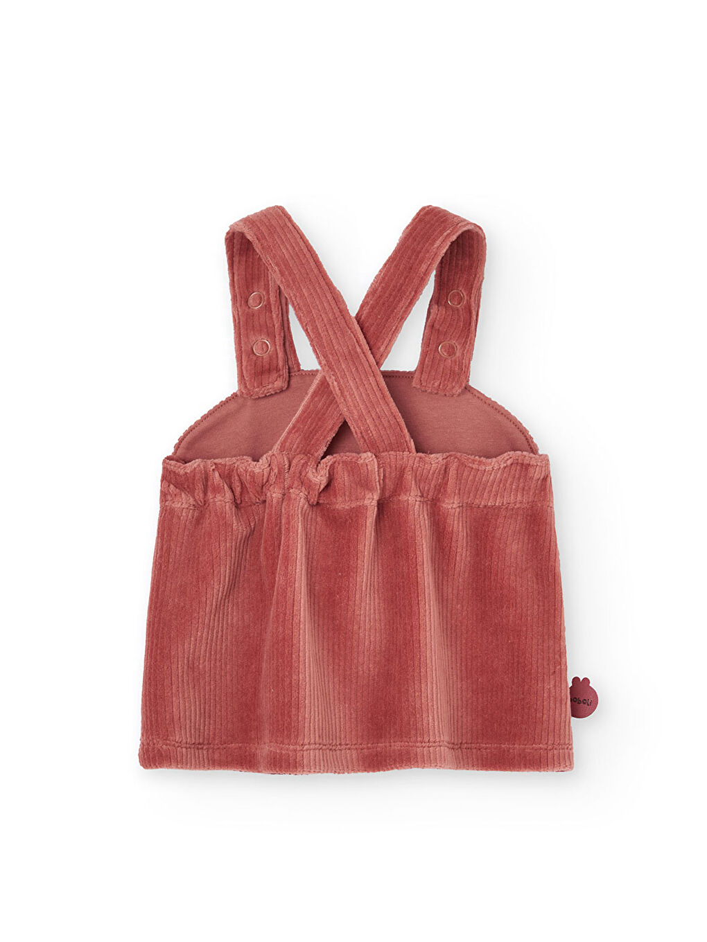 Pembe Kız Bebek Tavşan Nakışlı Elbise Set-6