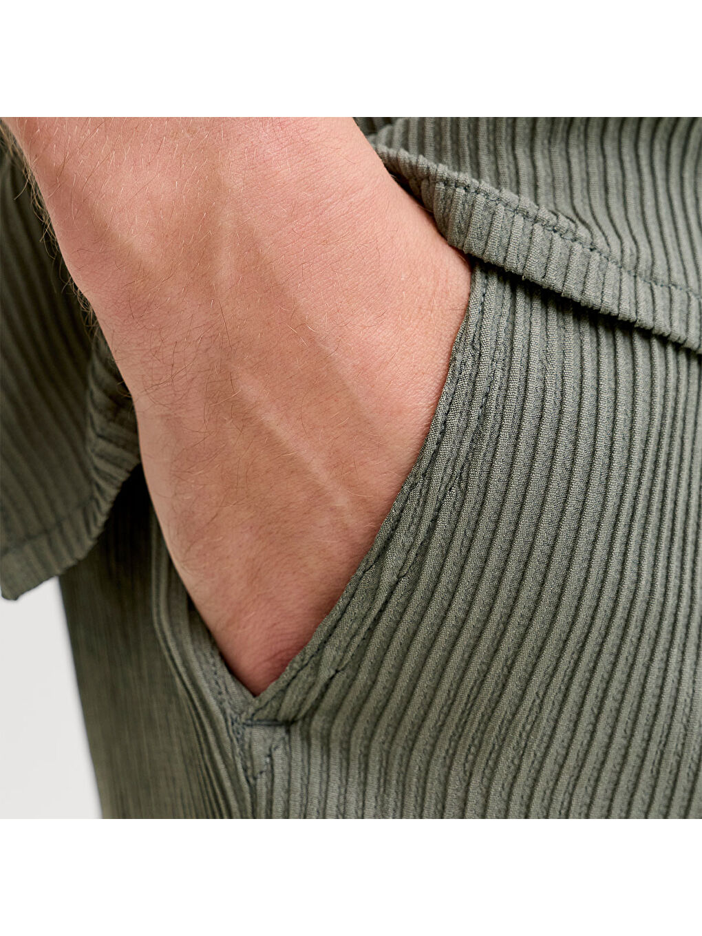 Jaiden Harrison Jogger Regular Erkek Haki Şort-4