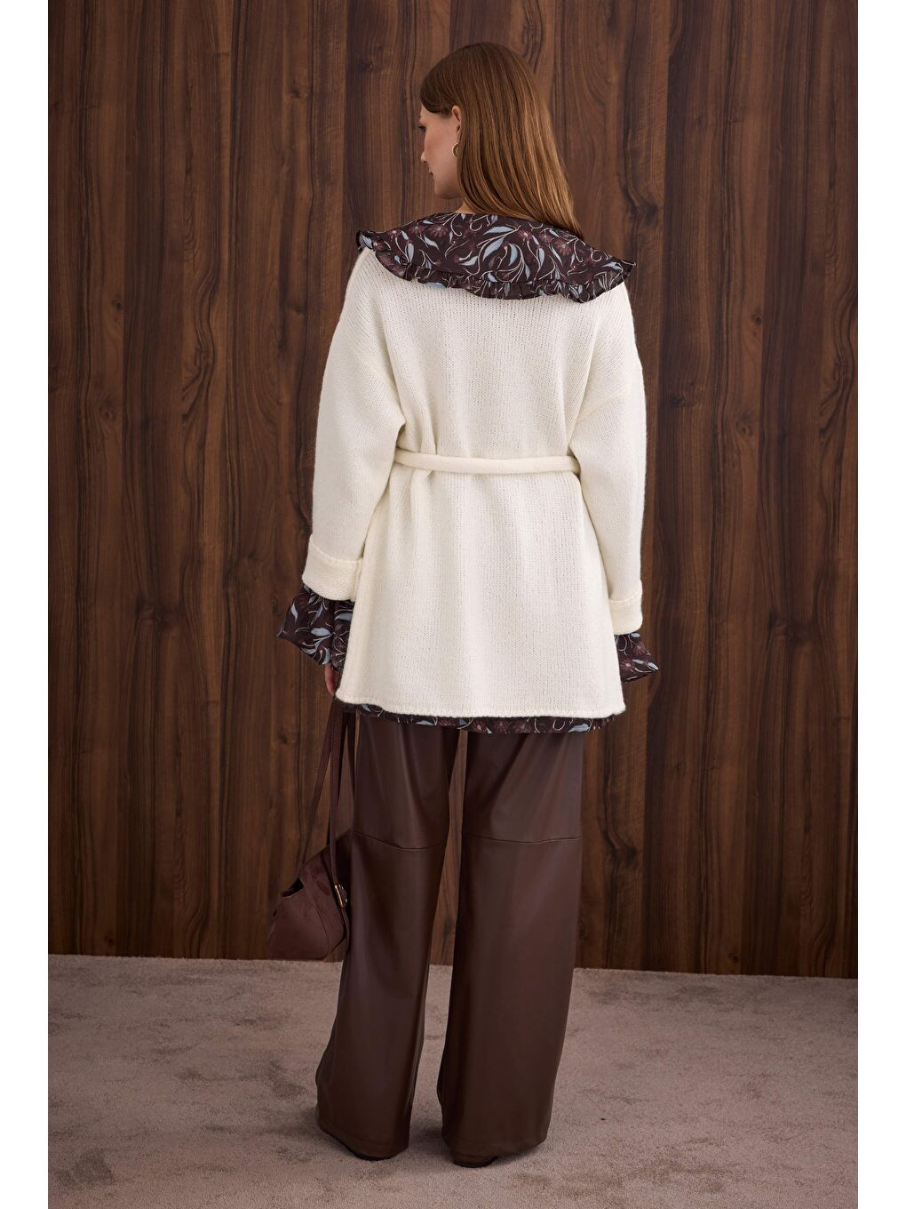 Alpaka Hırka Ekru-3