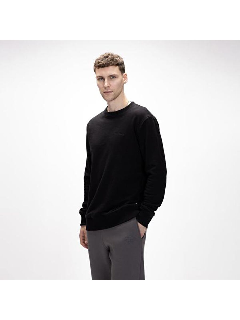 Inner Erkek Siyah Sweatshirt-1