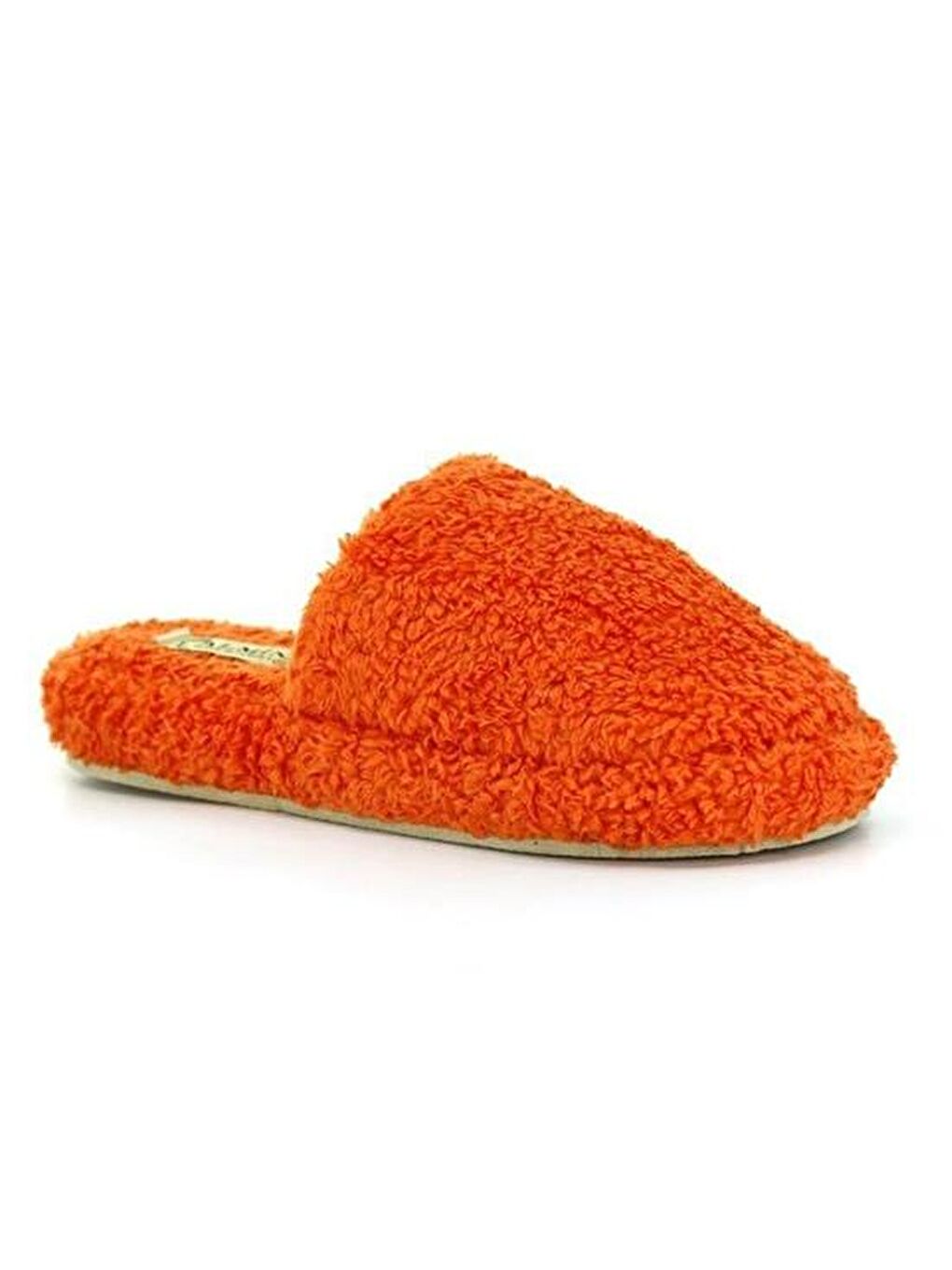 Turuncu Havlu Kapalı Kadın Ev Terliği Kışlık Terlik Ses Yapmaz-7