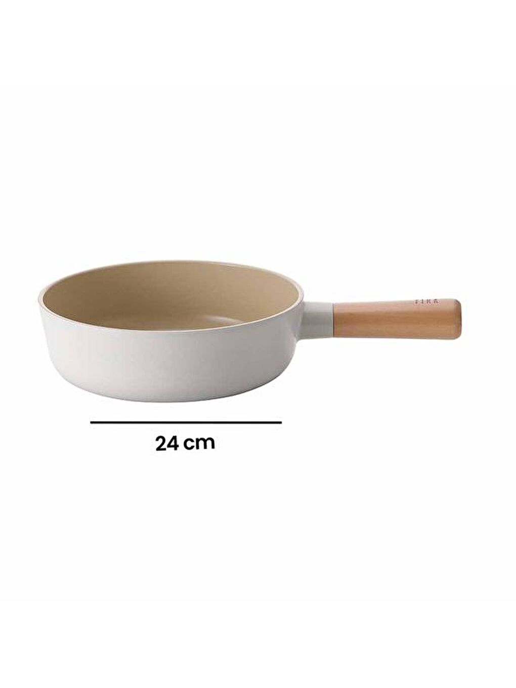 Ekru Fika Alüminyum Döküm Tava - 24 cm-1
