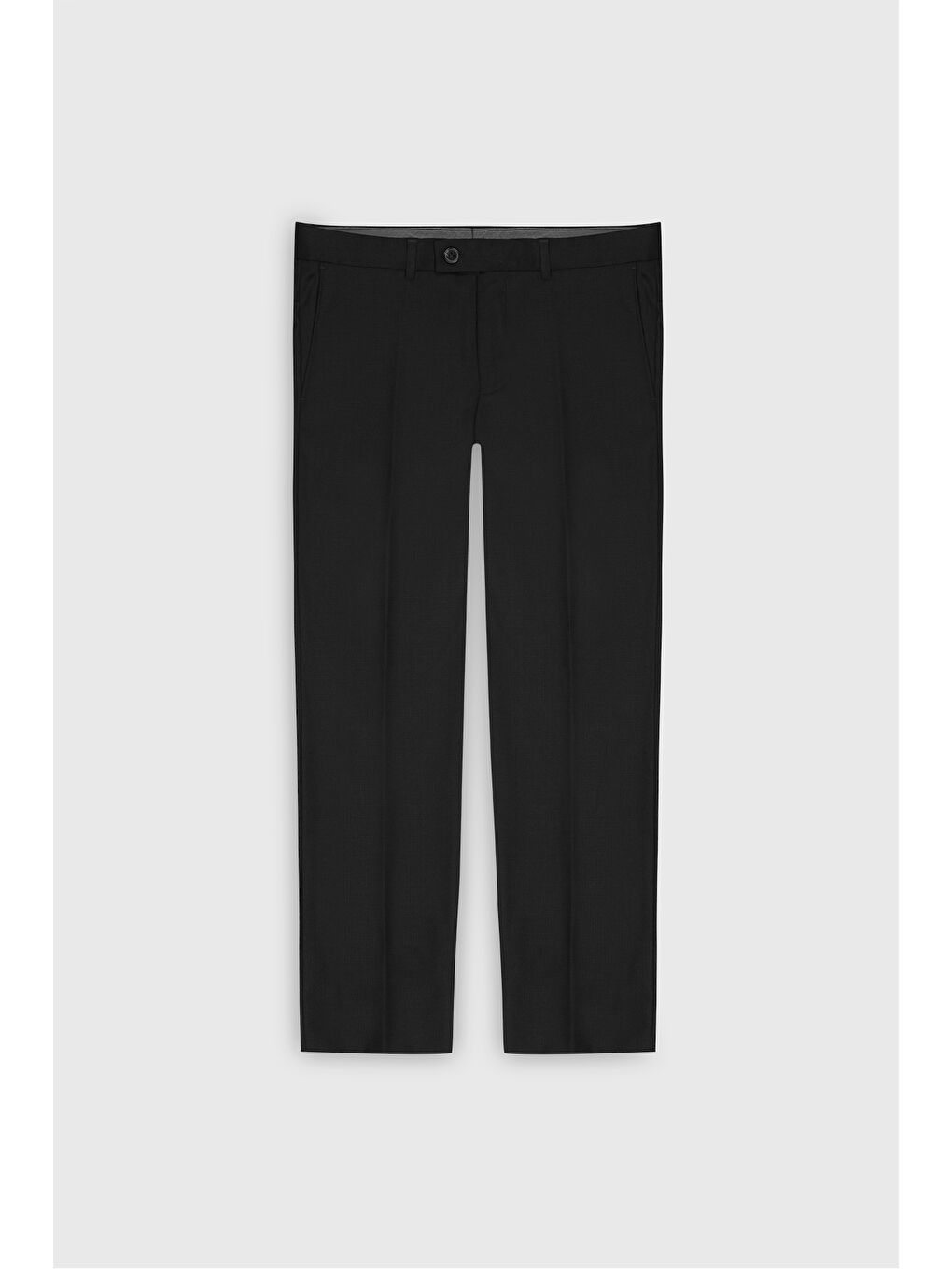 Erkek Siyah Regular Fit Rahat Kesim Mono Yaka Armürlü Takım Elbise-8