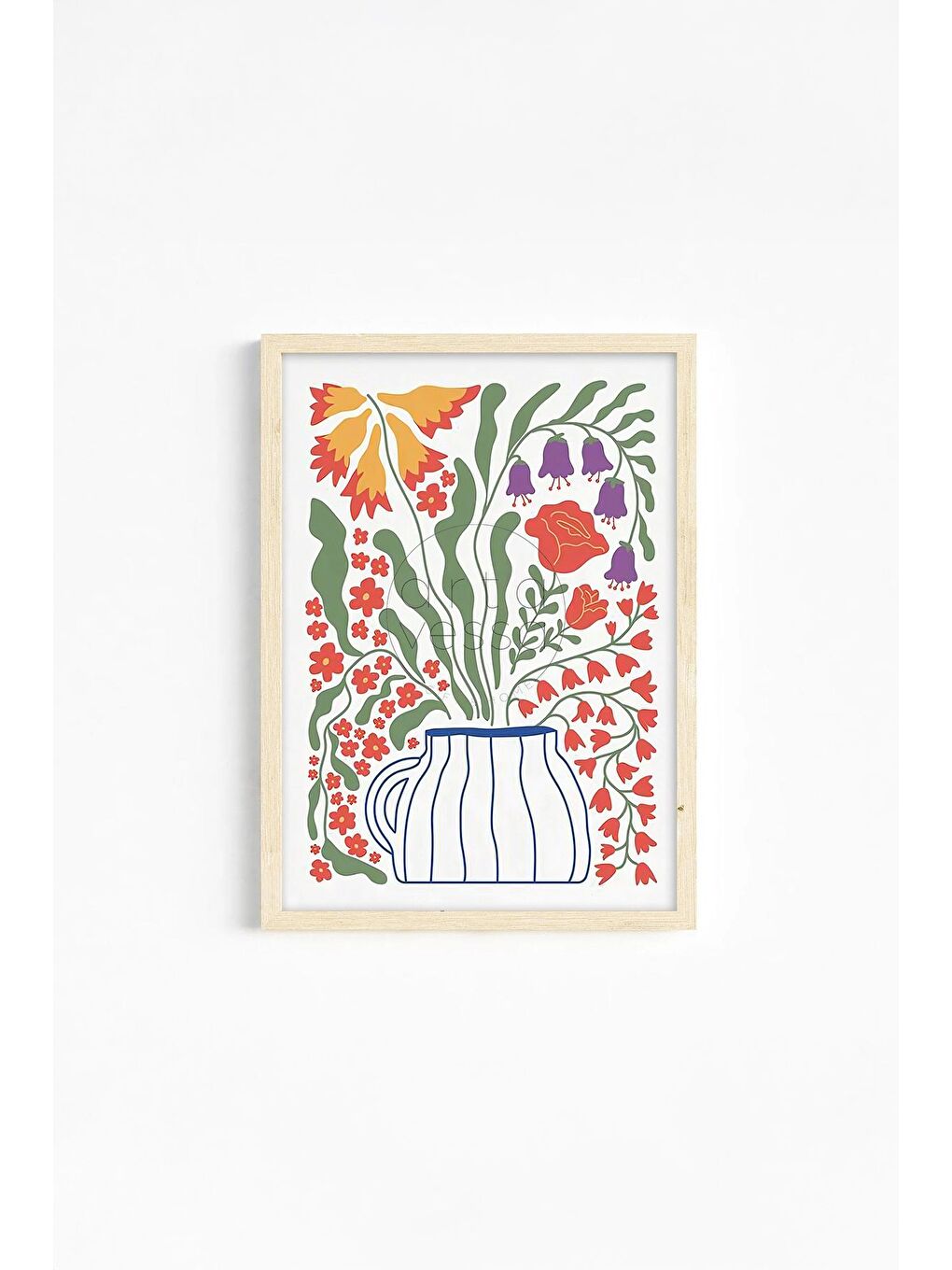 Beyaz Gerçek Ahşap Çerçeveli 3 Parça 3D Poster Tablo Seti 33x48 cm - ERSY3SET15-3