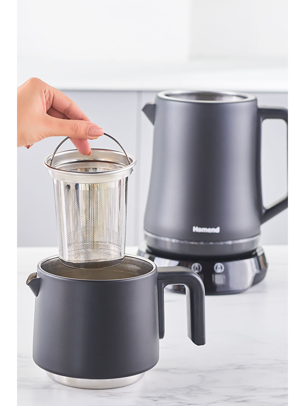 Royaltea Elegant 1776H Çay Makinesi Mat Siyah-1