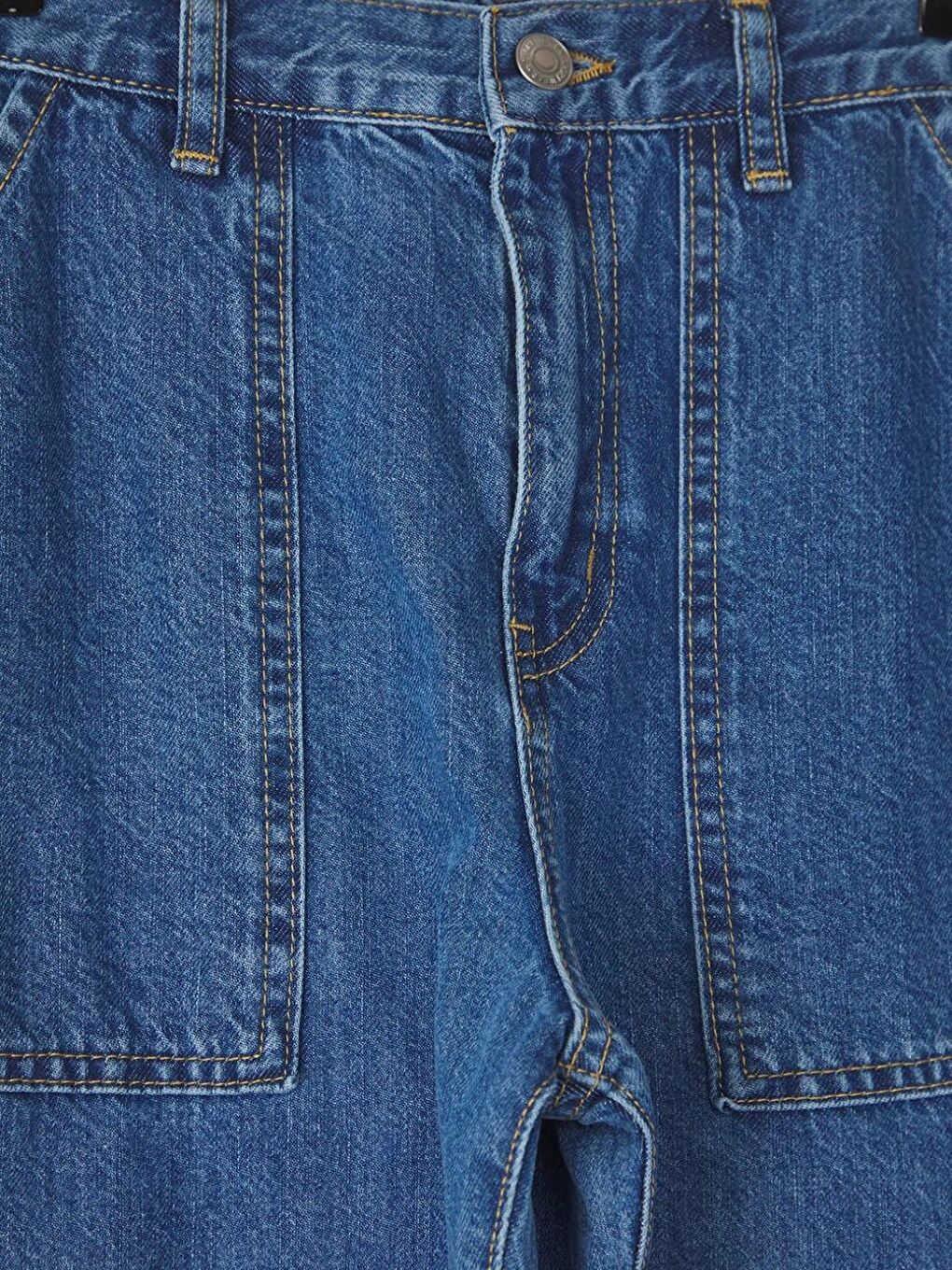 Erkek Çocuk Mavi Renk Baggy Carpenter Jeans Pantolon-3