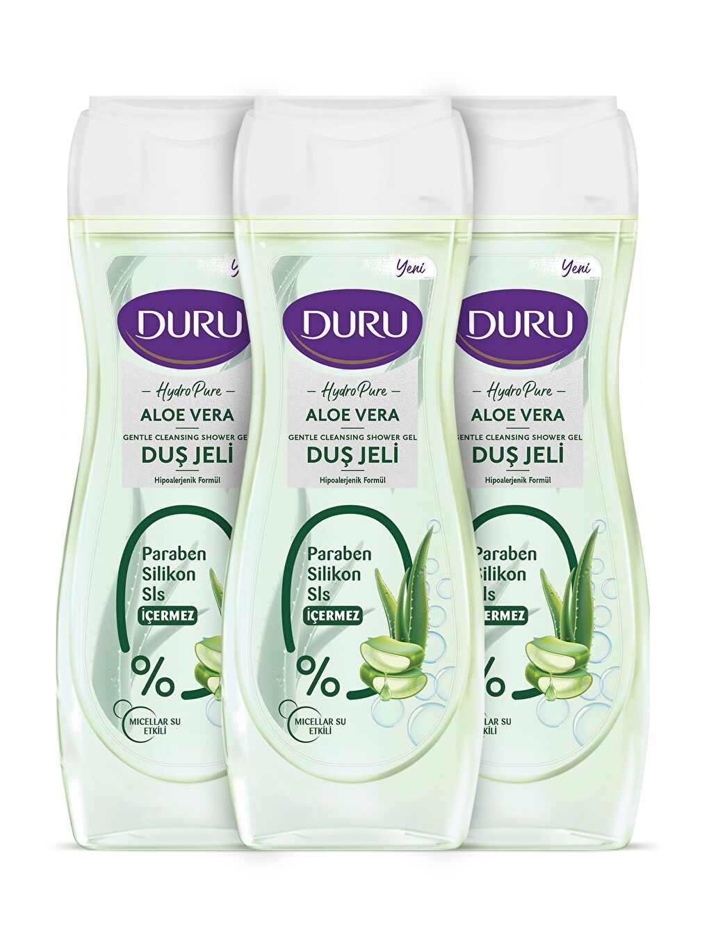 Duru Beyaz Hydro Pure Aloevera Duş Jeli 3x450ml