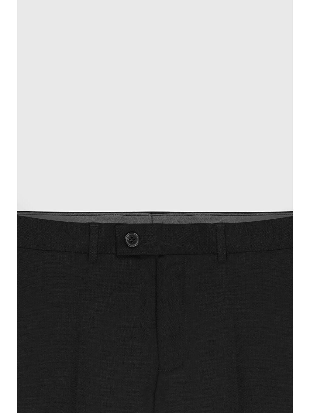 Erkek Siyah Regular Fit Rahat Kesim Mono Yaka Armürlü Takım Elbise-10