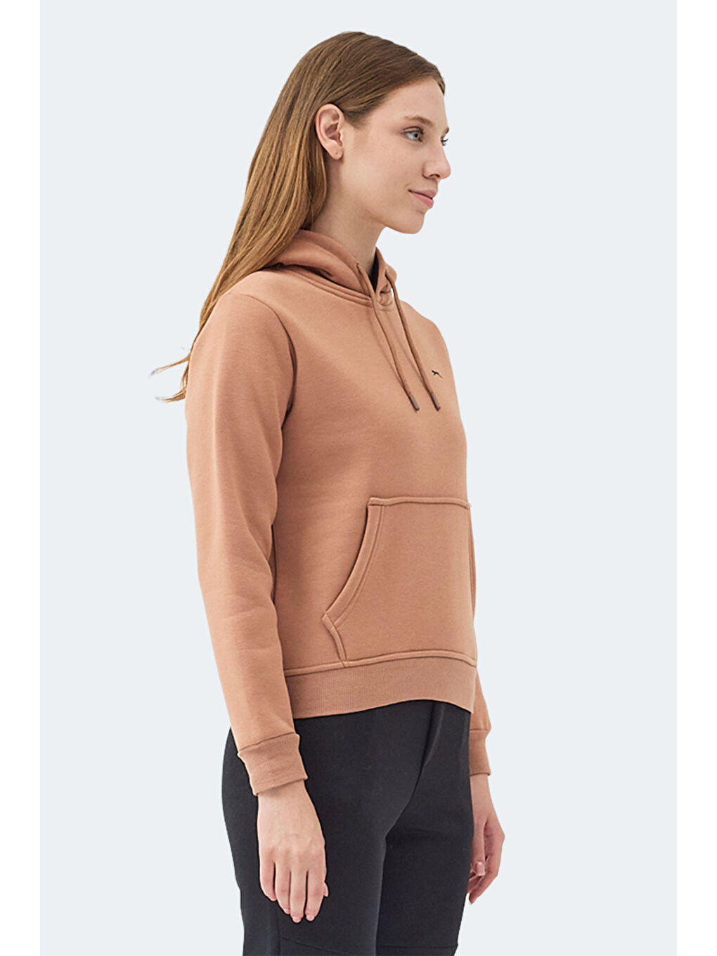 Kahverengi MISTY I Kadın Kapüşonlu Camel Sweatshırt-2
