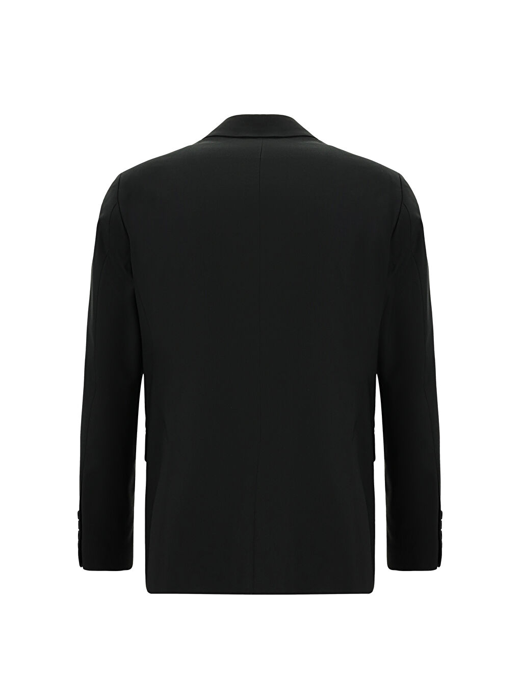 Siyah 6 Drop Regular Fit Standart Kesim Mono Yaka Elastanlı Düz Takım Elbise-2