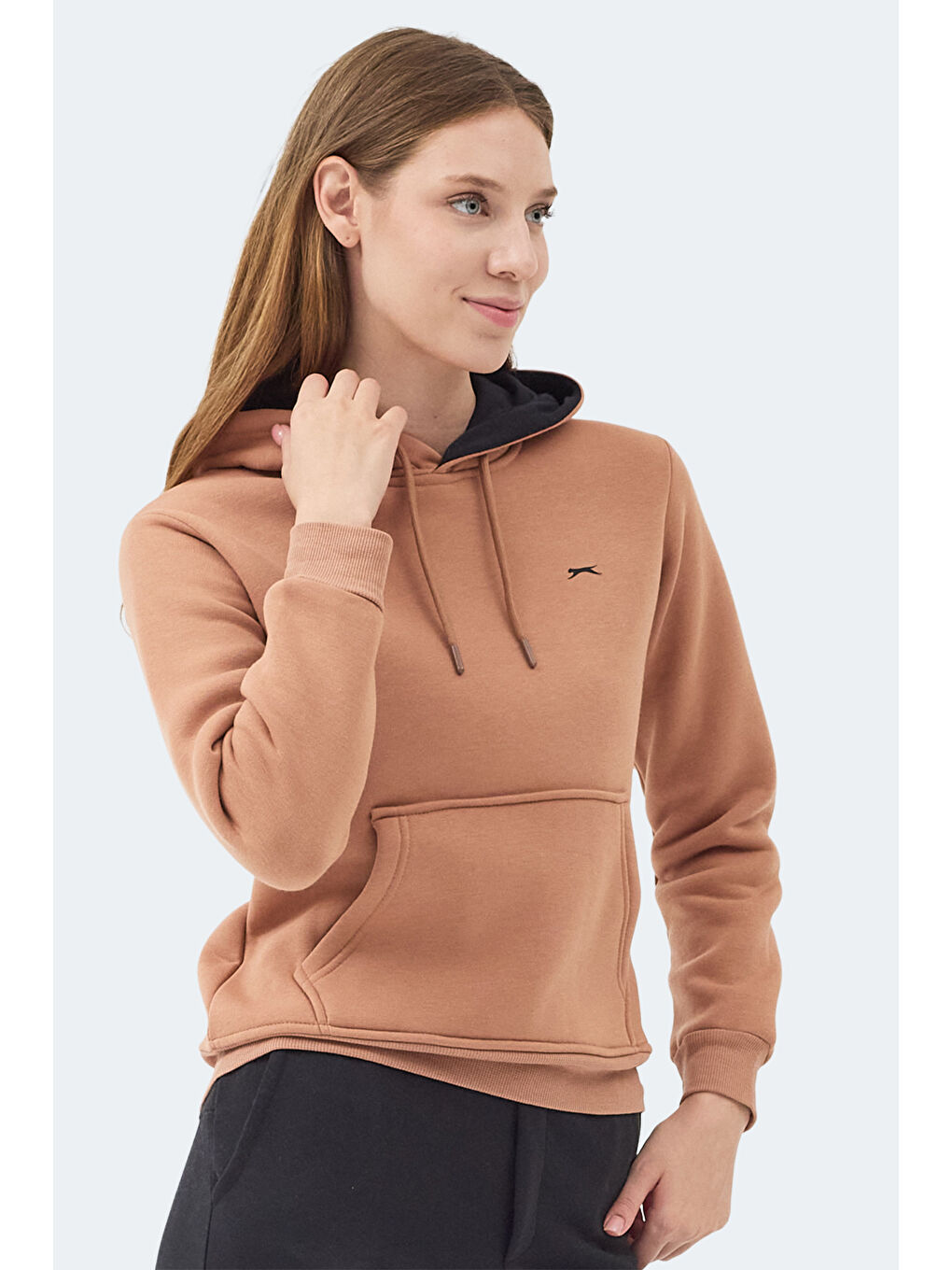 Kahverengi MISTY I Kadın Kapüşonlu Camel Sweatshırt-5
