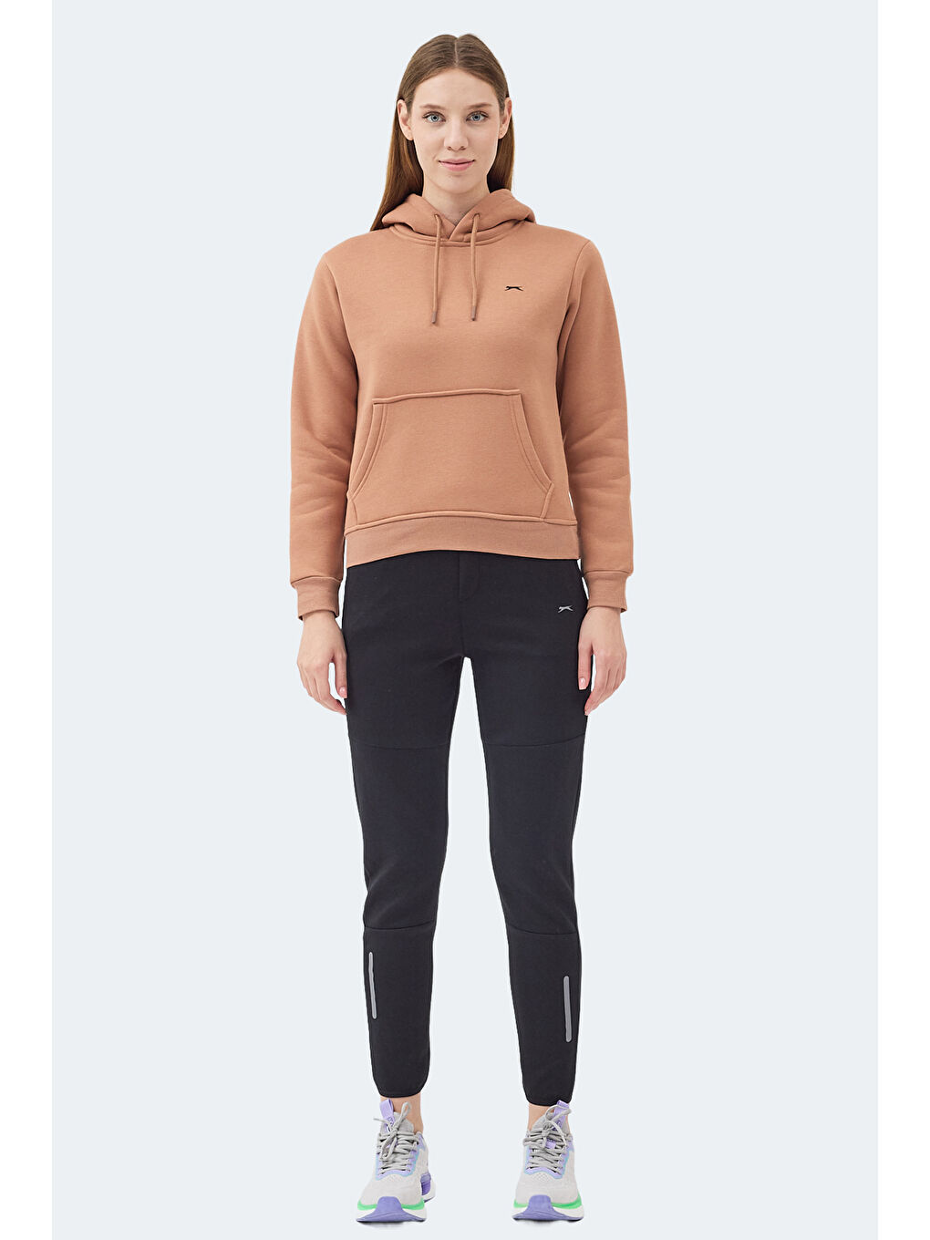 Kahverengi MISTY I Kadın Kapüşonlu Camel Sweatshırt-6
