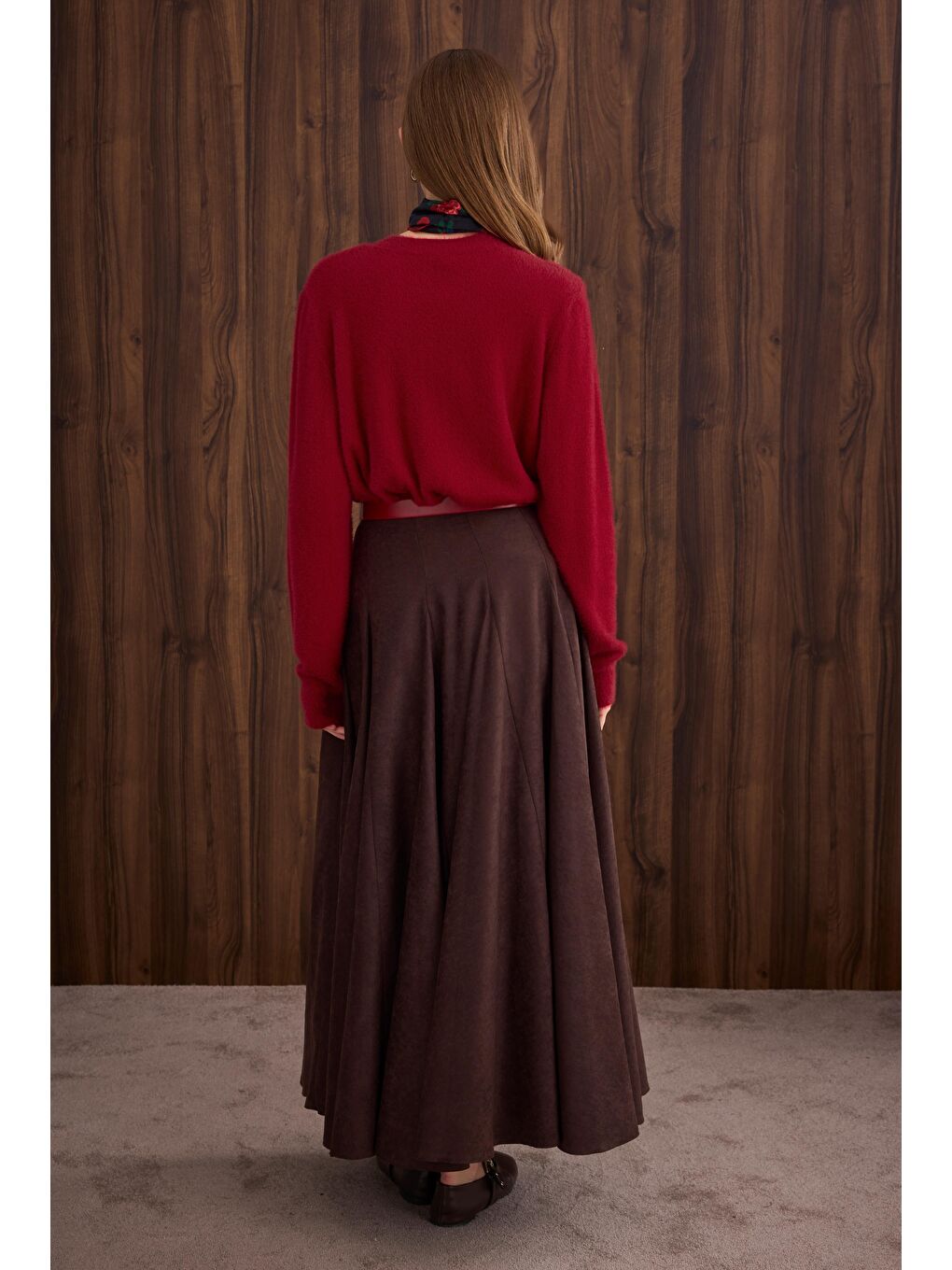 İnce Tüylü Basic Kazak Kırmızı-4