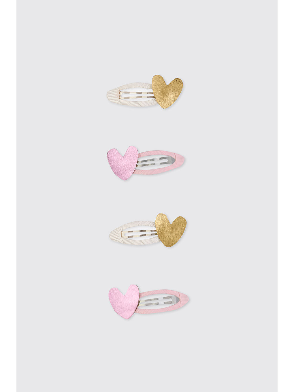 Karışık Kız Çocuk Kalp Figürlü Toka Seti