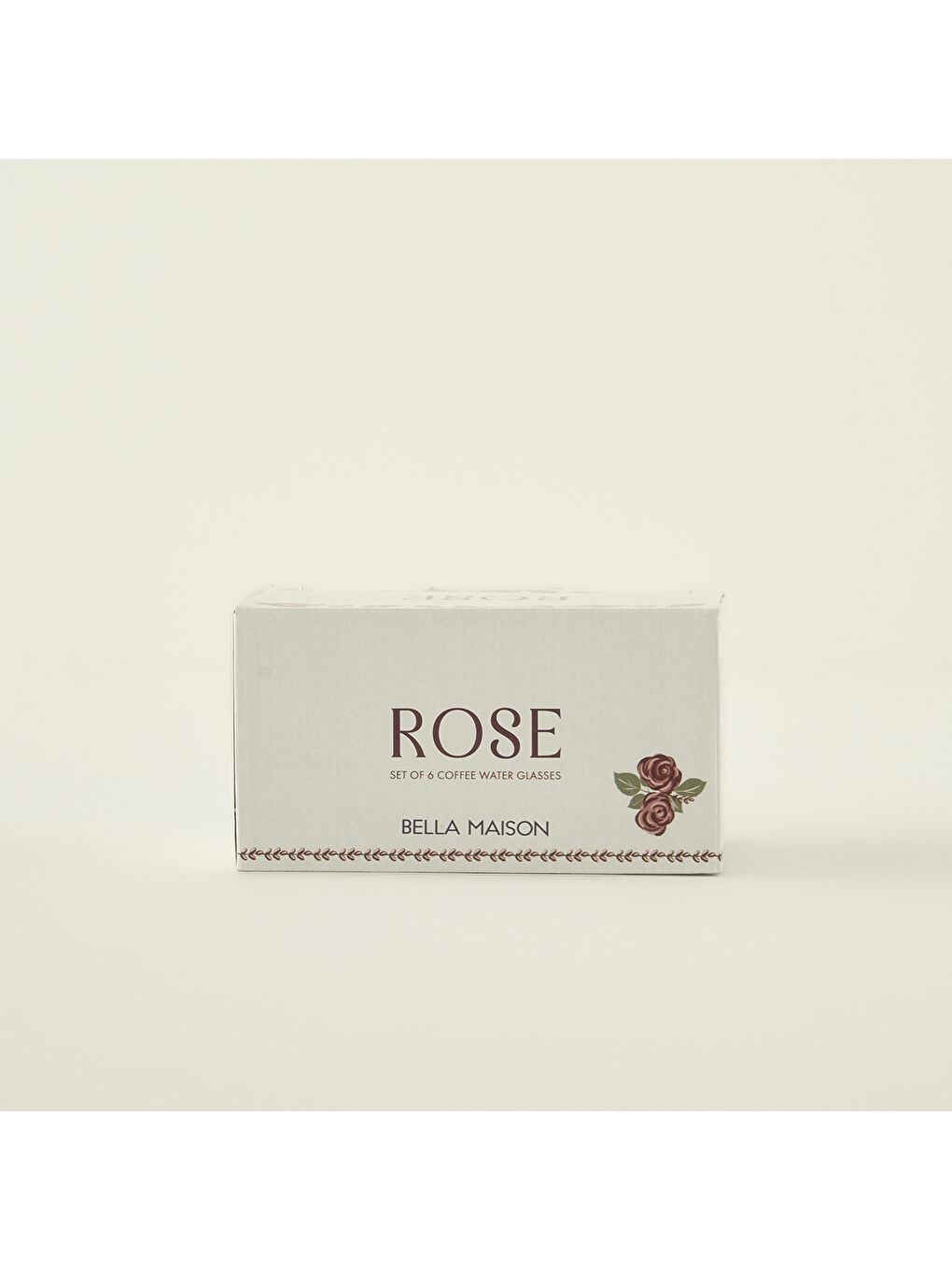 Karışık Rose 6'lı Kahve Yanı Su Bardağı (100 cc)-3