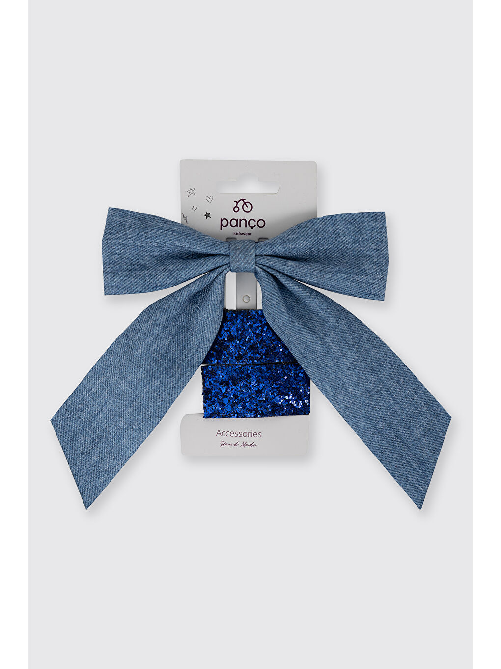 Kız Çocuk Mavi Lastik Toka Seti-2