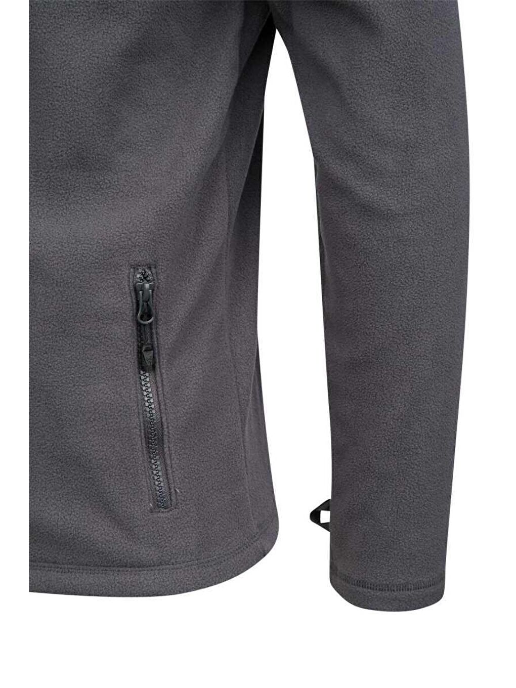 Utah Erkek Tam Fermuarlı Polar Antrasit-3