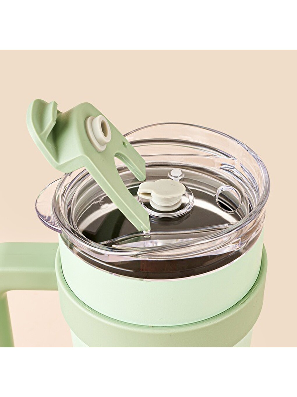Horizon Pipetli Termos Bardak - Yeşil - 1 Lt-1